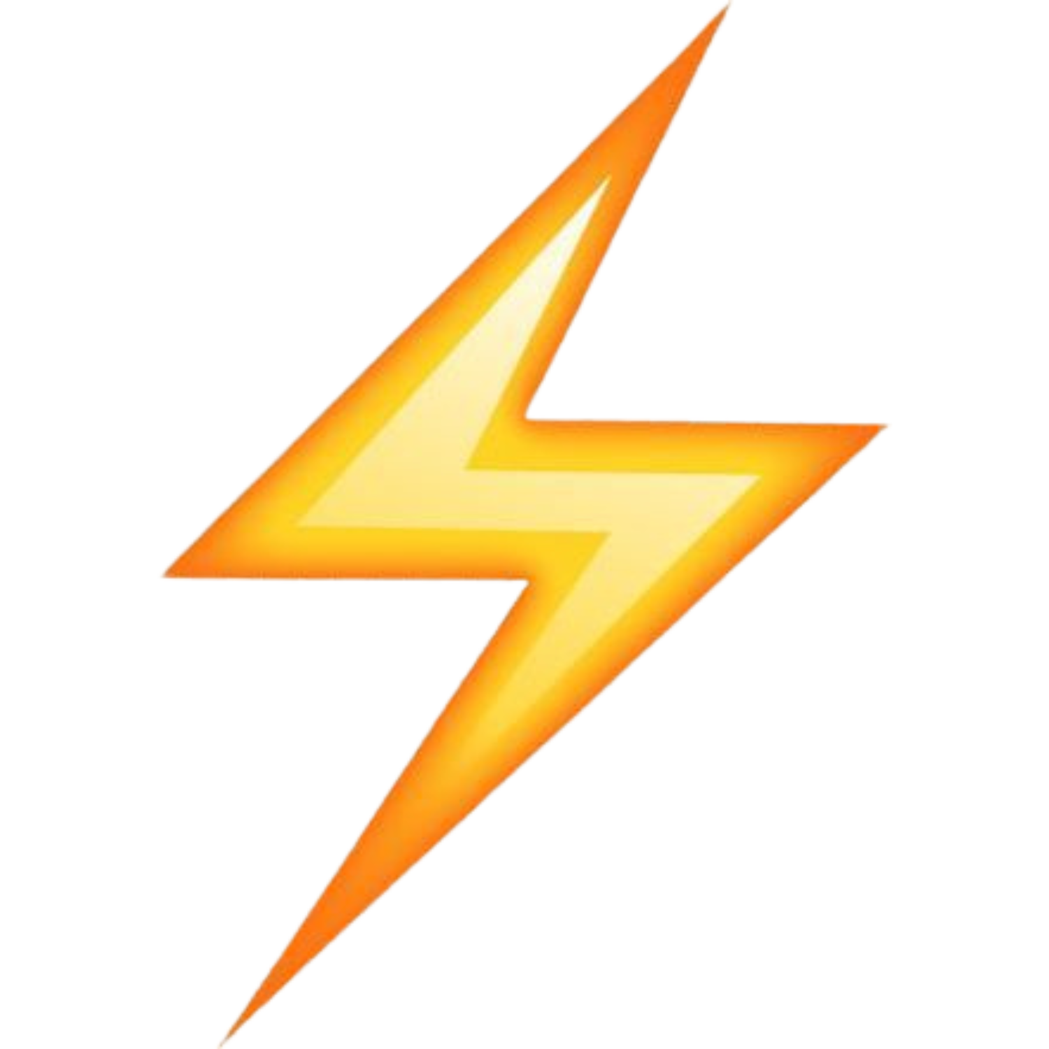 Orange lightning bolt icon